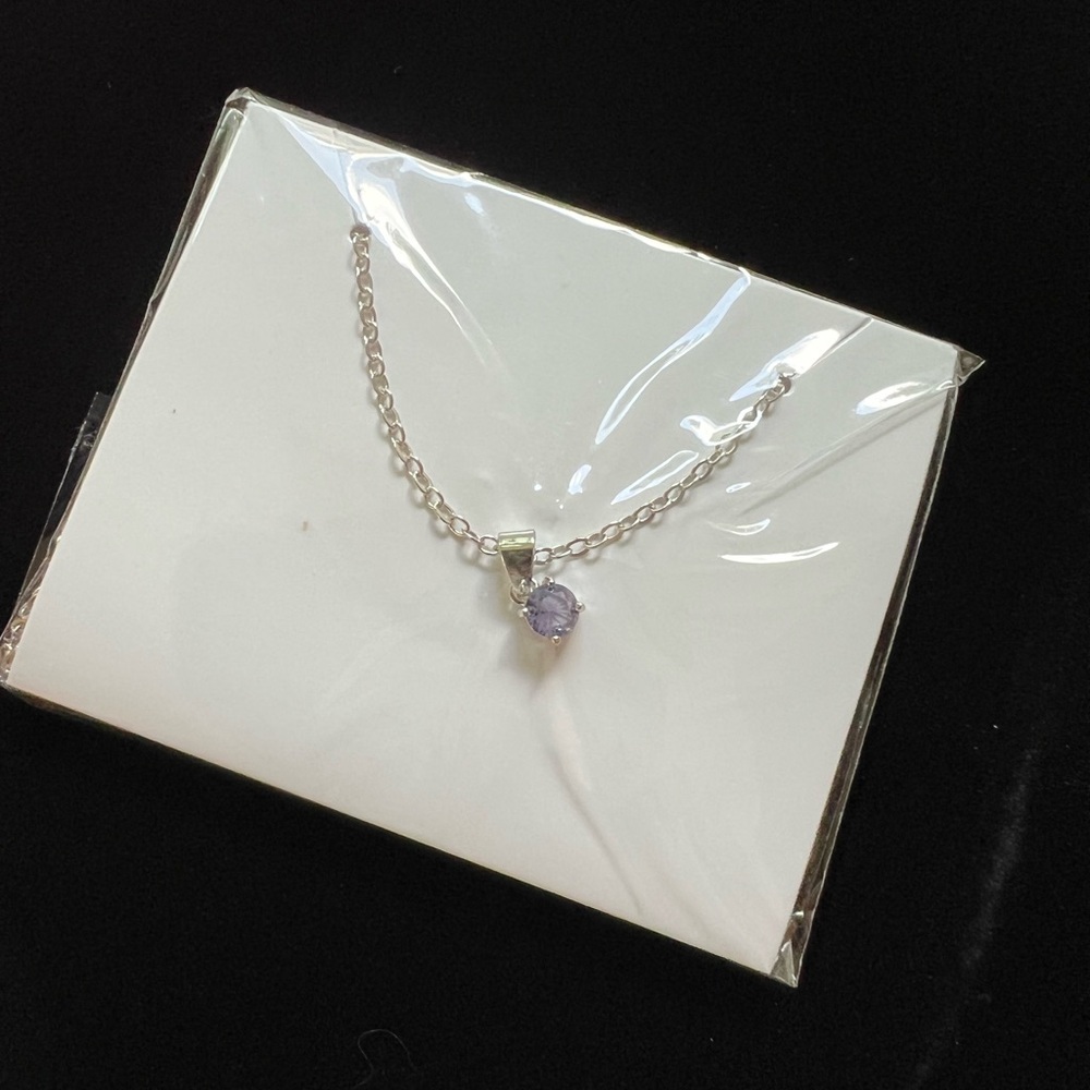 EFFY Silver Necklace with Purple Pendant 🌸